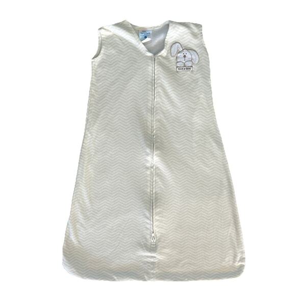 Halo Sleepsack Size Medium 6-12 Months (16-24 Lbs) Unisex White Tan - Picture 1 of 5